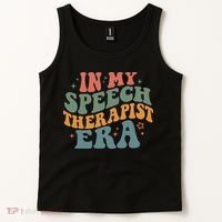 In My Speech Therapist Era Retro SLP Therapists Teacher Tank Top thumb 2