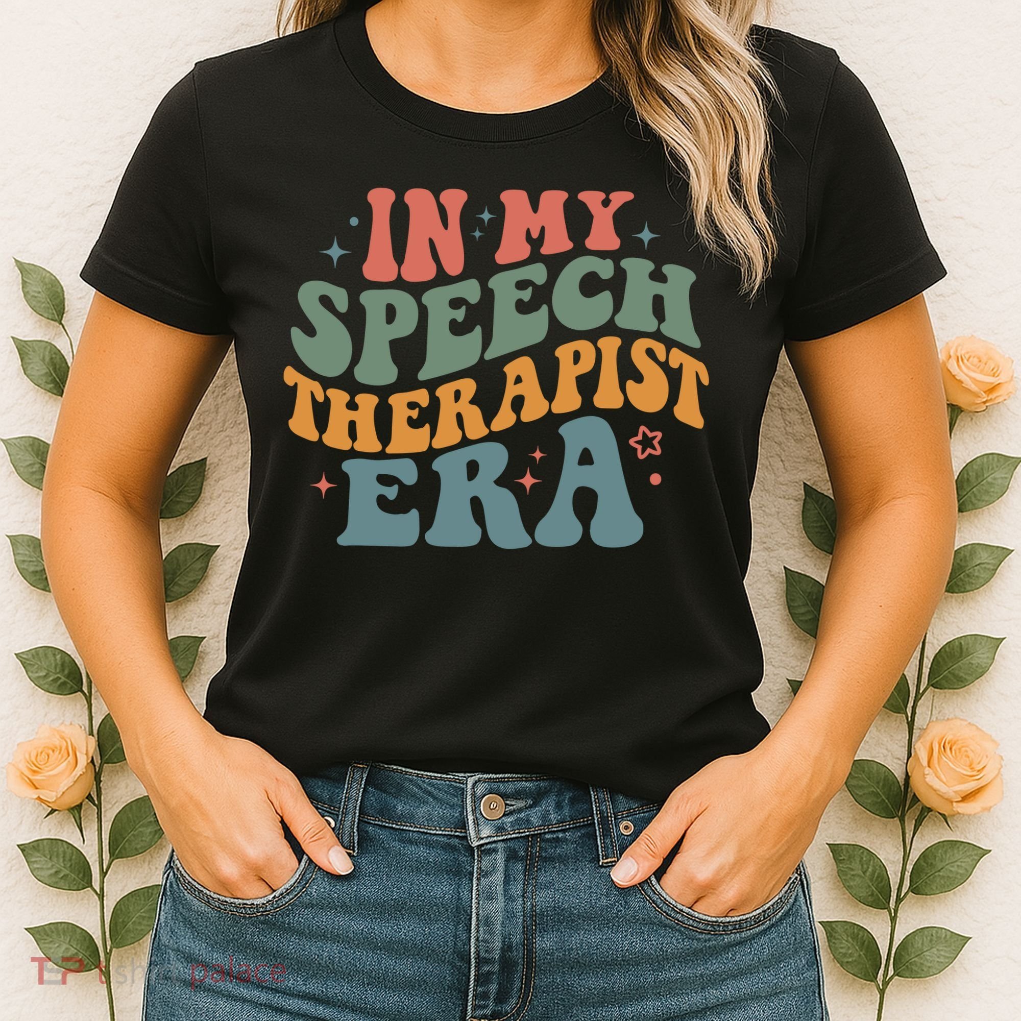 In My Speech Therapist Era Retro SLP Therapists Teacher Women's T-Shirt