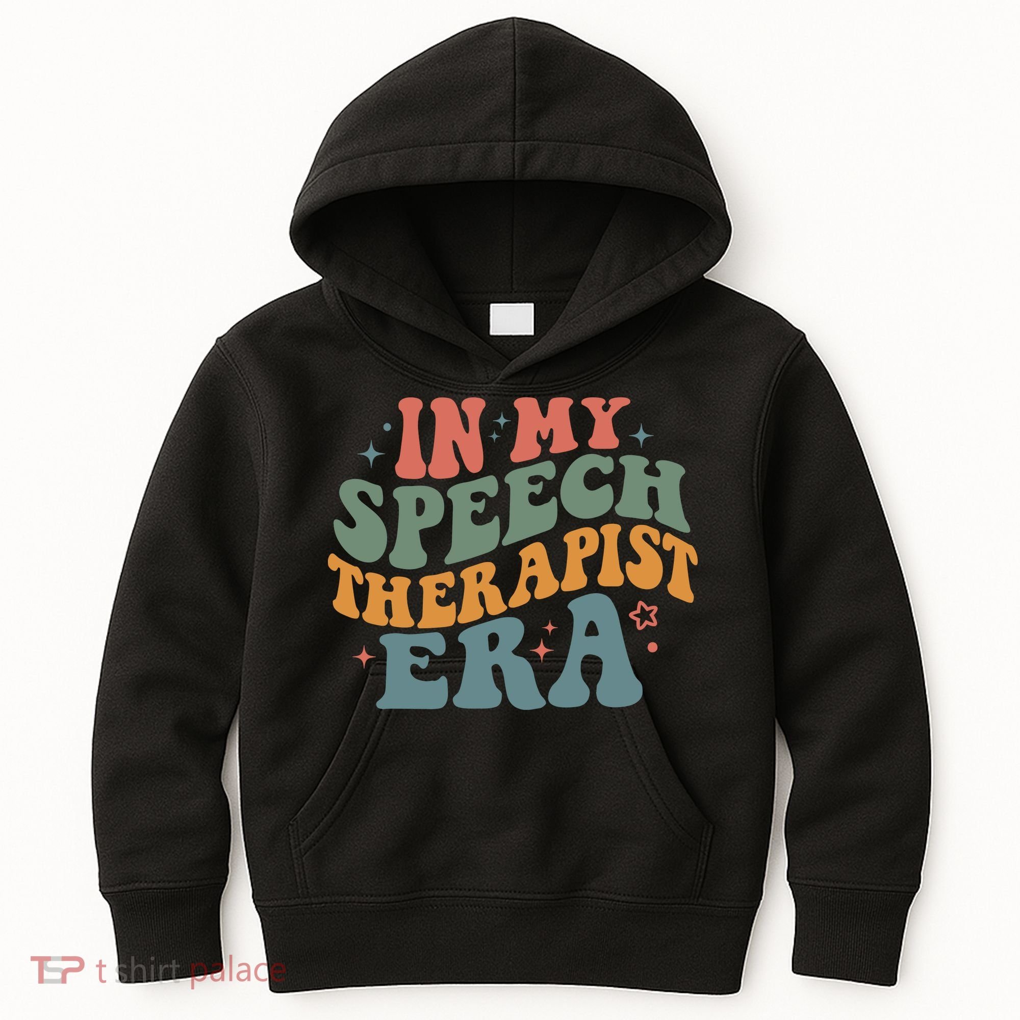 In My Speech Therapist Era Retro SLP Therapists Teacher Kids Hoodie