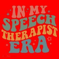 In My Speech Therapist Era Retro SLP Therapists Teacher Santa Hat thumb 1