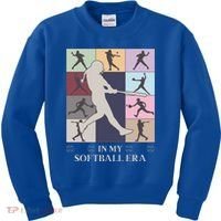 In My Softball Era Kids Sweatshirt thumb 0