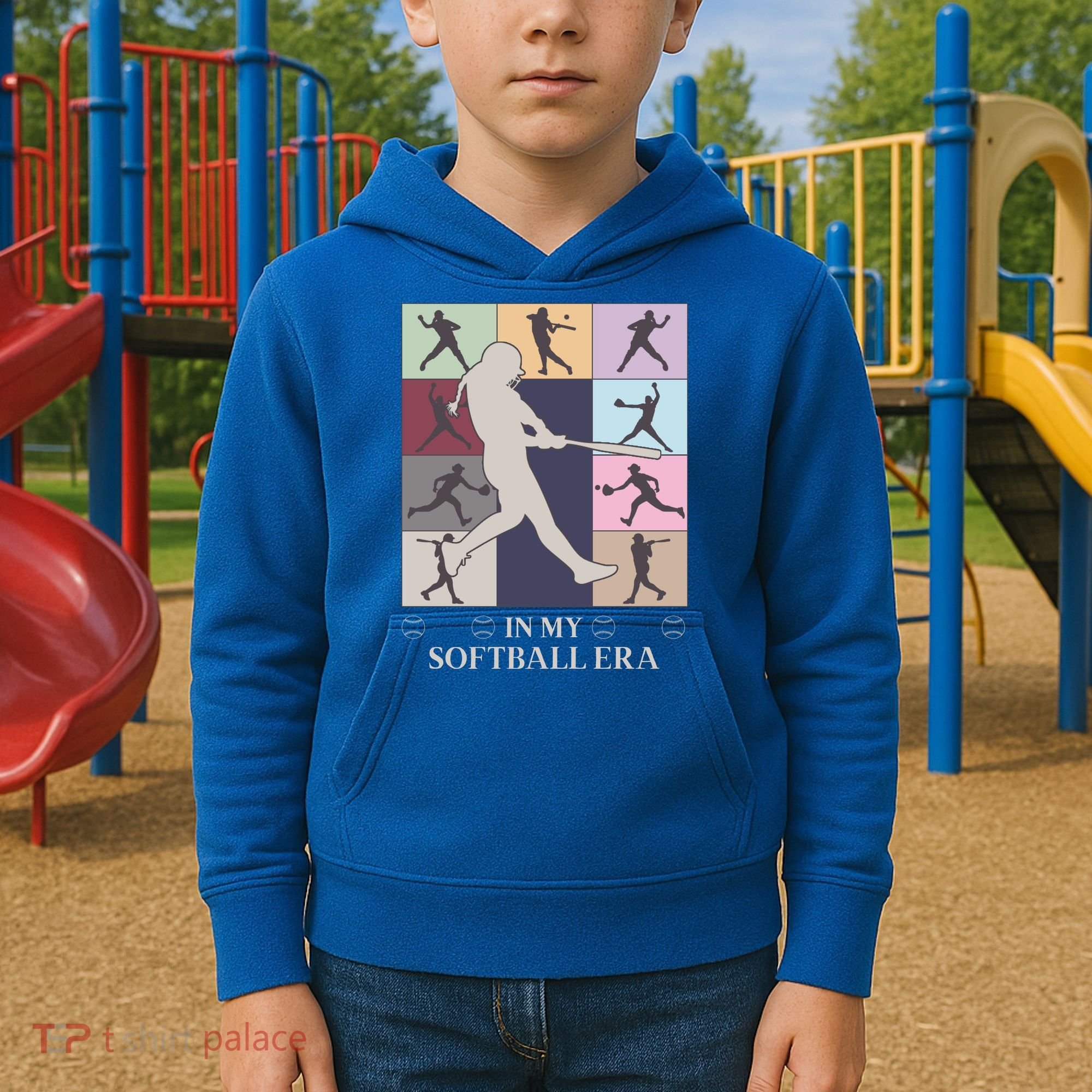 In My Softball Era Kids Hoodie