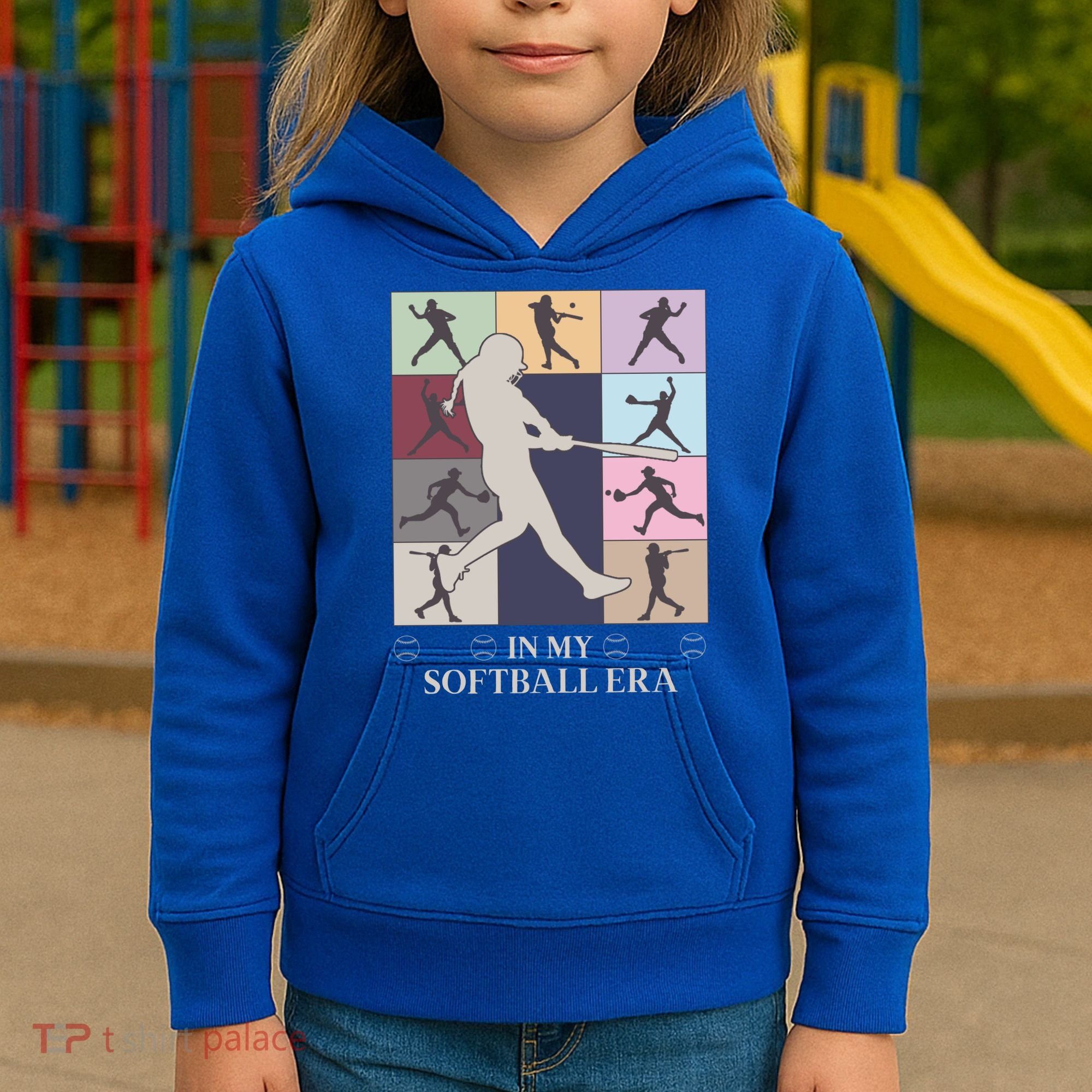 In My Softball Era Kids Hoodie