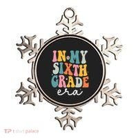 In My Sixth 6th Grade Era Groovy Back To School Teacher Ornament thumb 0