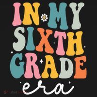 In My Sixth 6th Grade Era Groovy Back To School Teacher Ornament thumb 1