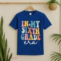In My Sixth 6th Grade Era Groovy Back To School Teacher T-Shirt thumb 2