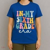 In My Sixth 6th Grade Era Groovy Back To School Teacher T-Shirt thumb 4