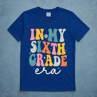 In My Sixth 6th Grade Era Groovy Back To School Teacher T-Shirt thumb 5