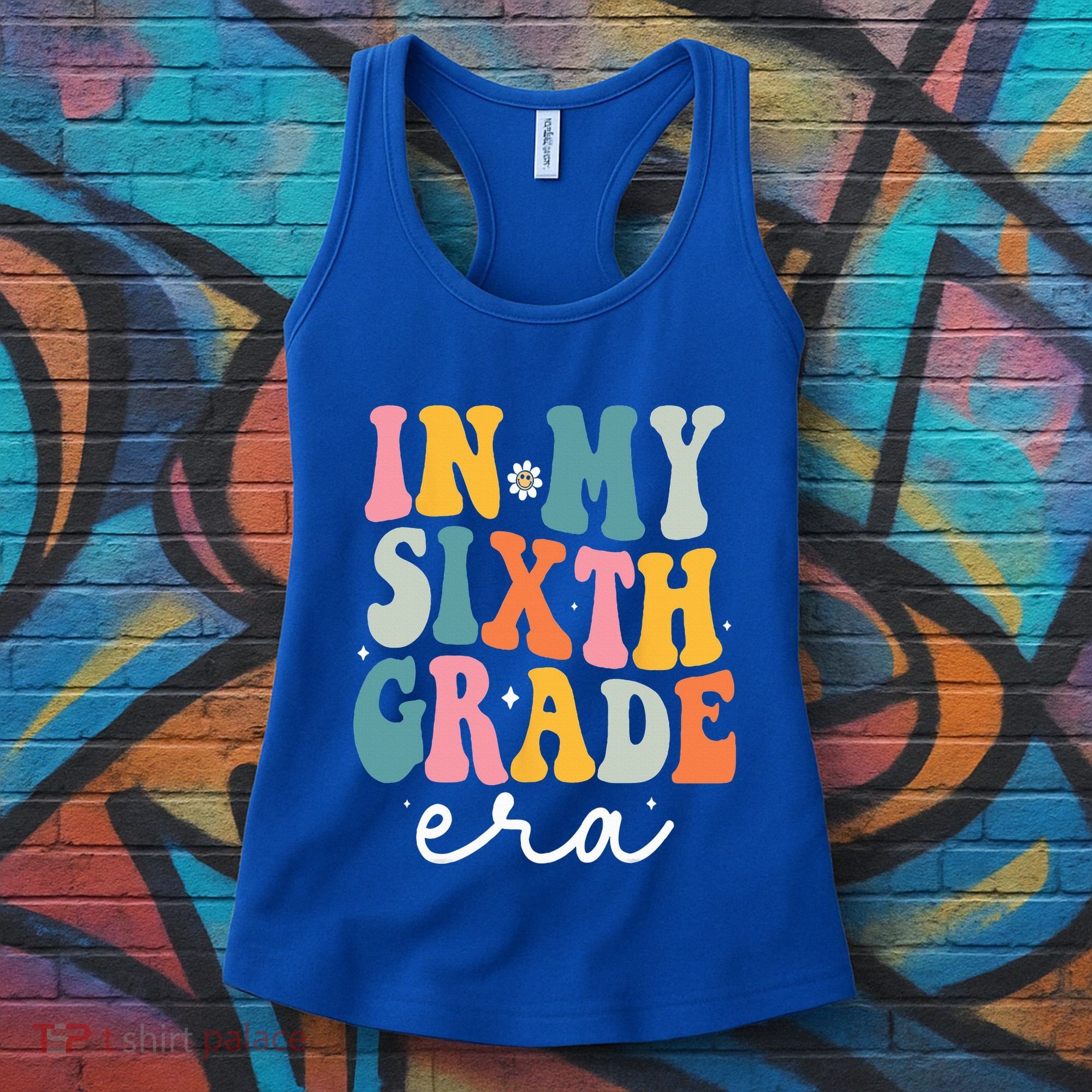 In My Sixth 6th Grade Era Groovy Back To School Teacher Women's Tank Top