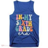 In My Sixth 6th Grade Era Groovy Back To School Teacher Tank Top thumb 0