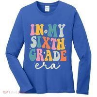 In My Sixth 6th Grade Era Groovy Back To School Teacher Women's Long Sleeve Shirt thumb 0