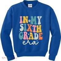 In My Sixth 6th Grade Era Groovy Back To School Teacher Kids Sweatshirt thumb 0