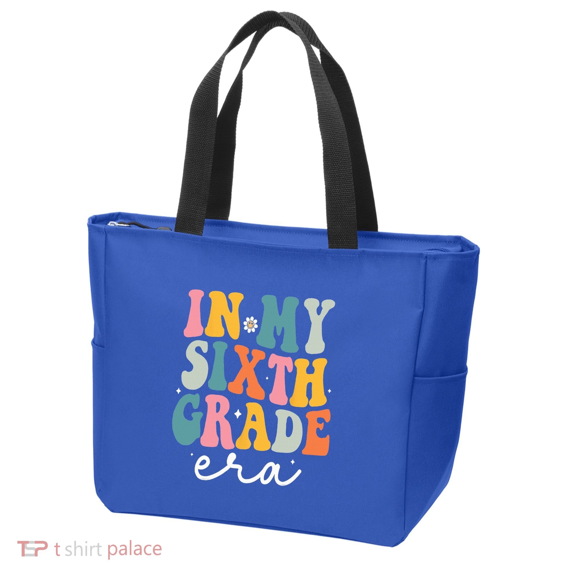 In My Sixth 6th Grade Era Groovy Back To School Teacher Tote Bag