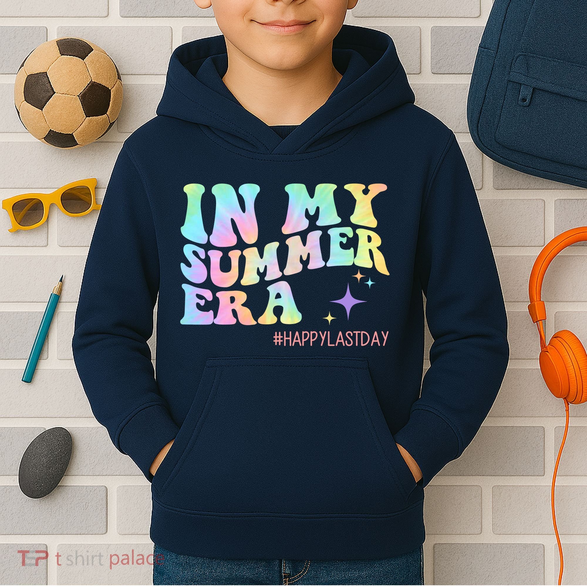 In My Summer Era Happy Last Day Of School Kids Hoodie