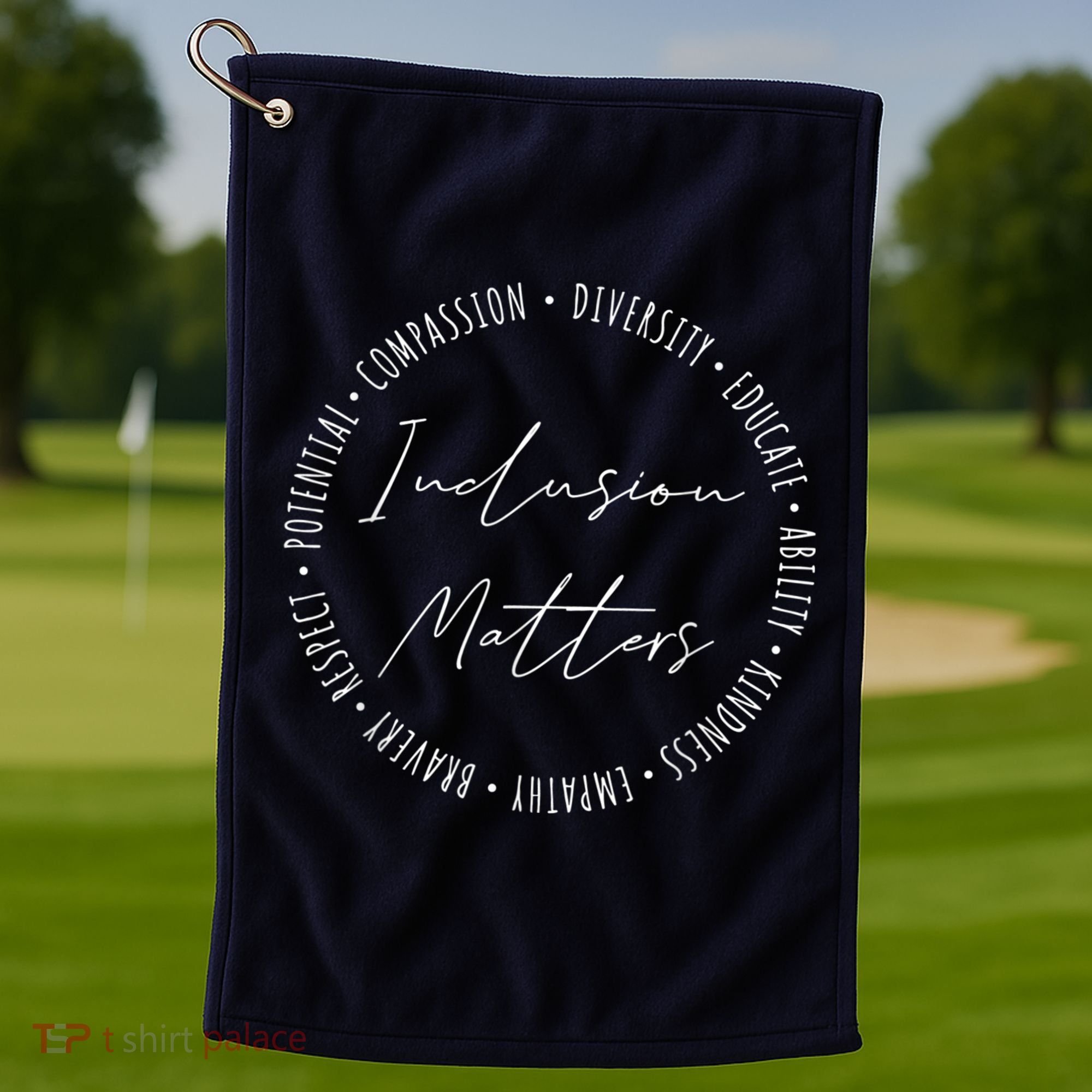 Inclusion Matters Special Education Sped Teacher Funny Gifts Golf Towel