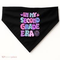 In My Second Grade Era Back To School 2nd Grade Teacher USA-Made Doggie Bandana thumb 0