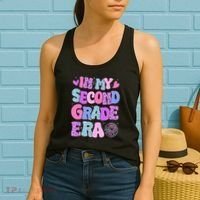 In My Second Grade Era Back To School 2nd Grade Teacher Women's Tank Top thumb 2