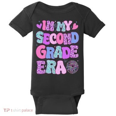 In My Second Grade Era Back To School 2nd Grade Teacher Baby Bodysuit