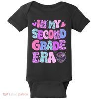 In My Second Grade Era Back To School 2nd Grade Teacher Baby Bodysuit thumb 0