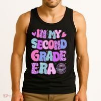 In My Second Grade Era Back To School 2nd Grade Teacher Tank Top thumb 3