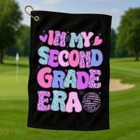 In My Second Grade Era Back To School 2nd Grade Teacher Golf Towel thumb 1