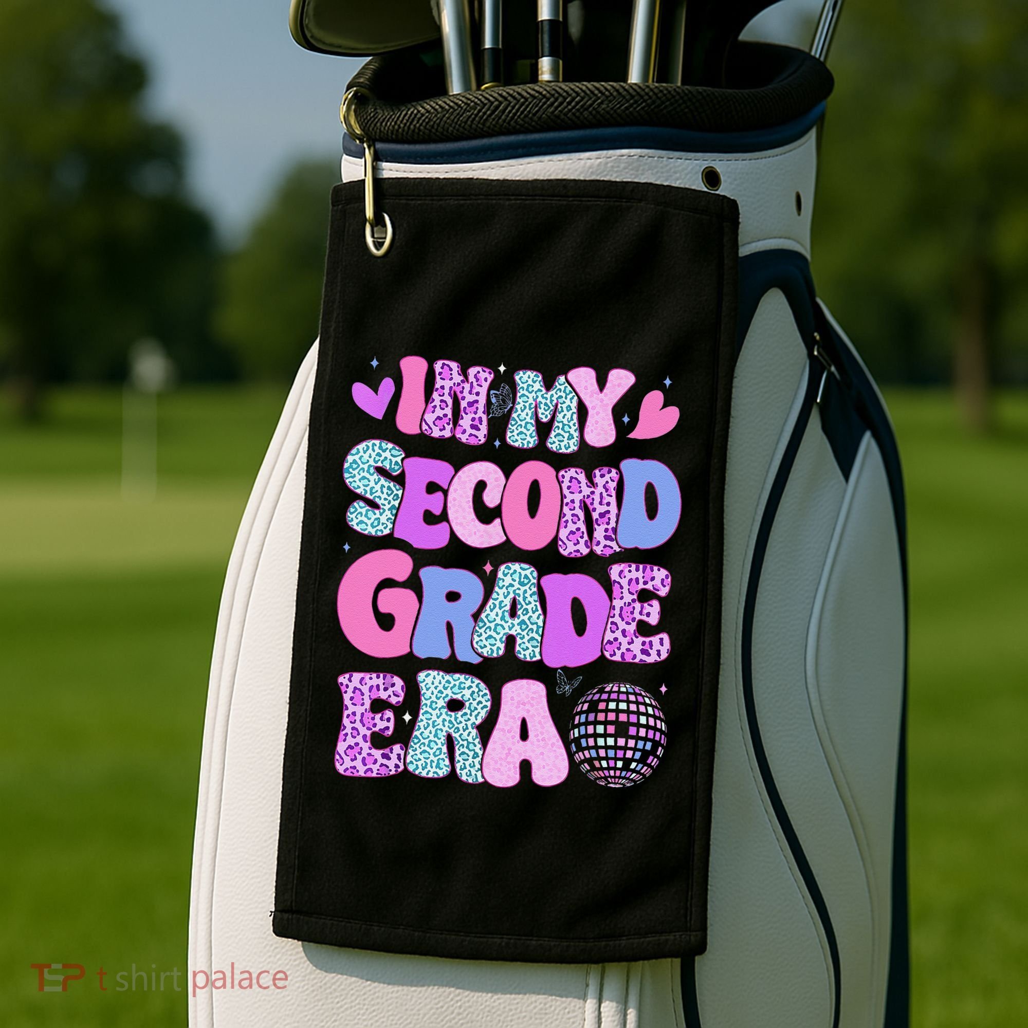 In My Second Grade Era Back To School 2nd Grade Teacher Golf Towel