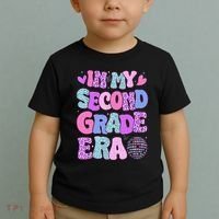 In My Second Grade Era Back To School 2nd Grade Teacher Toddler T-Shirt thumb 2