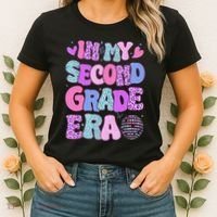 In My Second Grade Era Back To School 2nd Grade Teacher Women's T-Shirt thumb 2