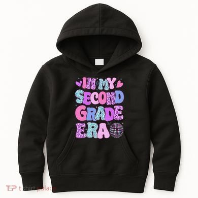 In My Second Grade Era Back To School 2nd Grade Teacher Kids Hoodie
