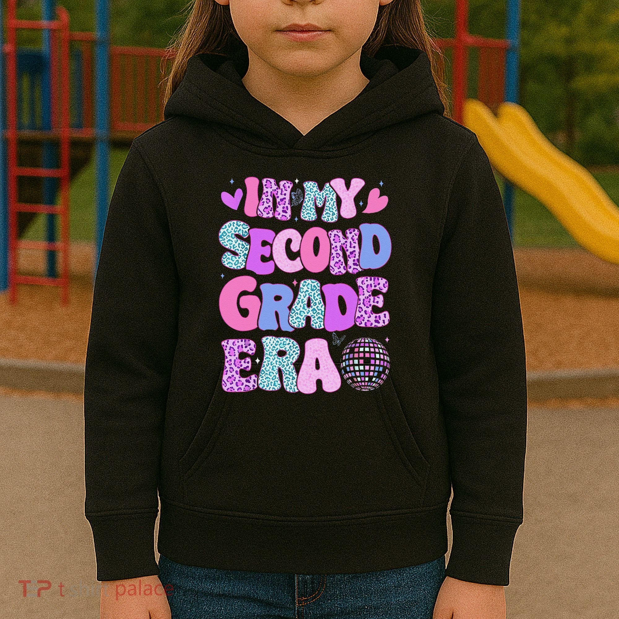 In My Second Grade Era Back To School 2nd Grade Teacher Kids Hoodie