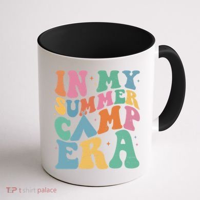 In My Summer Camp Era Retro Groovy Coffee Mug back