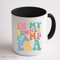 In My Summer Camp Era Retro Groovy Coffee Mug thumb 1