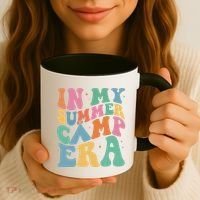 In My Summer Camp Era Retro Groovy Coffee Mug thumb 3