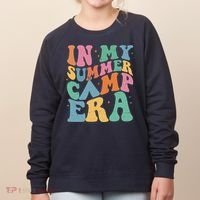 In My Summer Camp Era Retro Groovy Women's Sweatshirt thumb 0