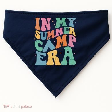 In My Summer Camp Era Retro Groovy USA-Made Doggie Bandana