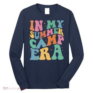 In My Summer Camp Era Retro Groovy Long Sleeve Shirt