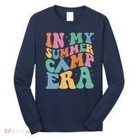 In My Summer Camp Era Retro Groovy Long Sleeve Shirt thumb 0