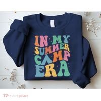 In My Summer Camp Era Retro Groovy Sweatshirt thumb 2