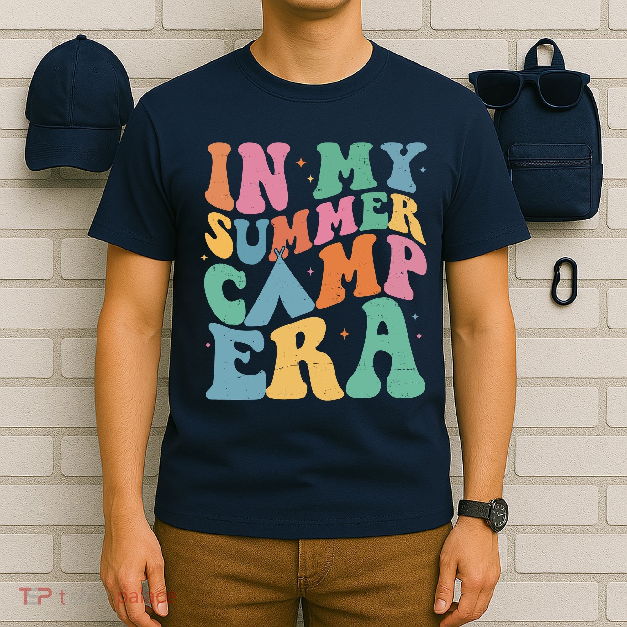 In My Summer Camp Era Retro Groovy T-Shirt