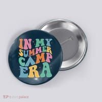 In My Summer Camp Era Retro Groovy Button thumb 0
