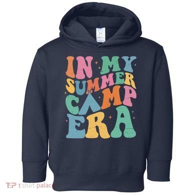 In My Summer Camp Era Retro Groovy Toddler Hoodie