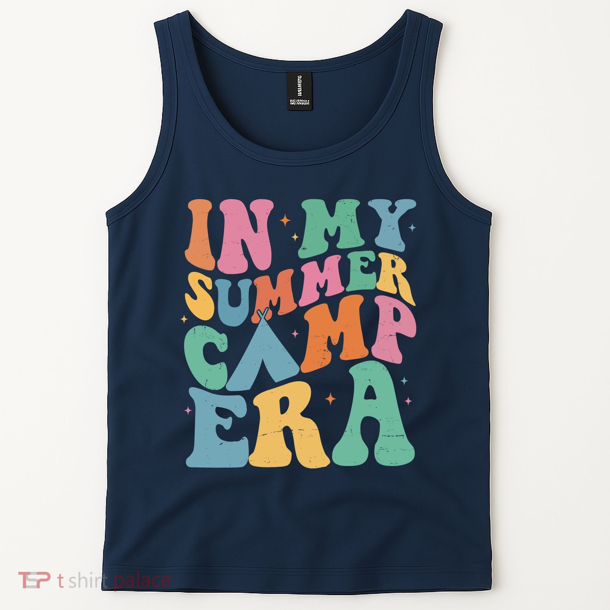 In My Summer Camp Era Retro Groovy Tank Top