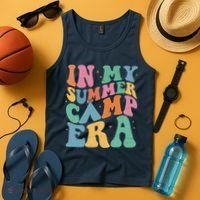 In My Summer Camp Era Retro Groovy Tank Top thumb 4