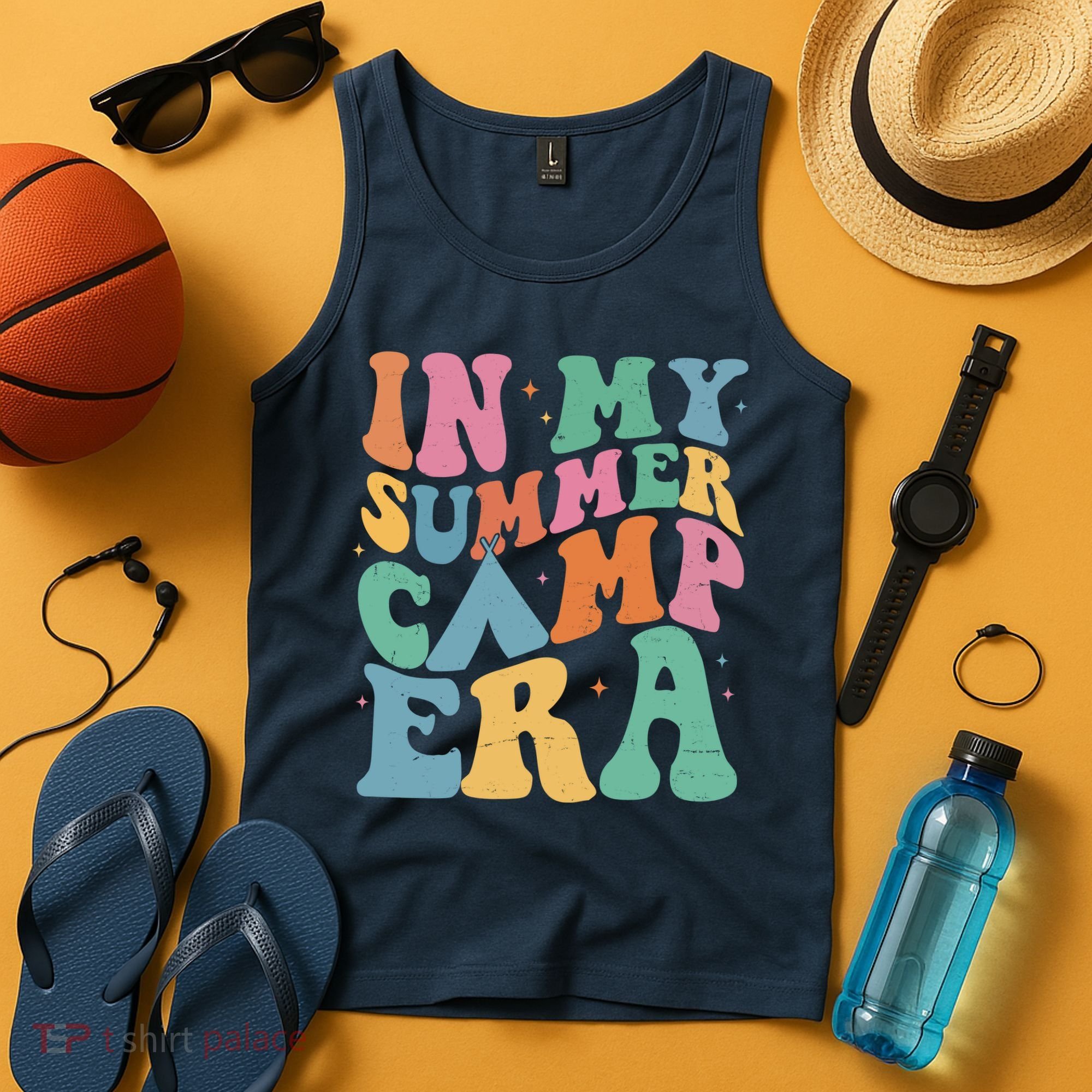 In My Summer Camp Era Retro Groovy Tank Top