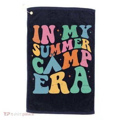 In My Summer Camp Era Retro Groovy Golf Towel