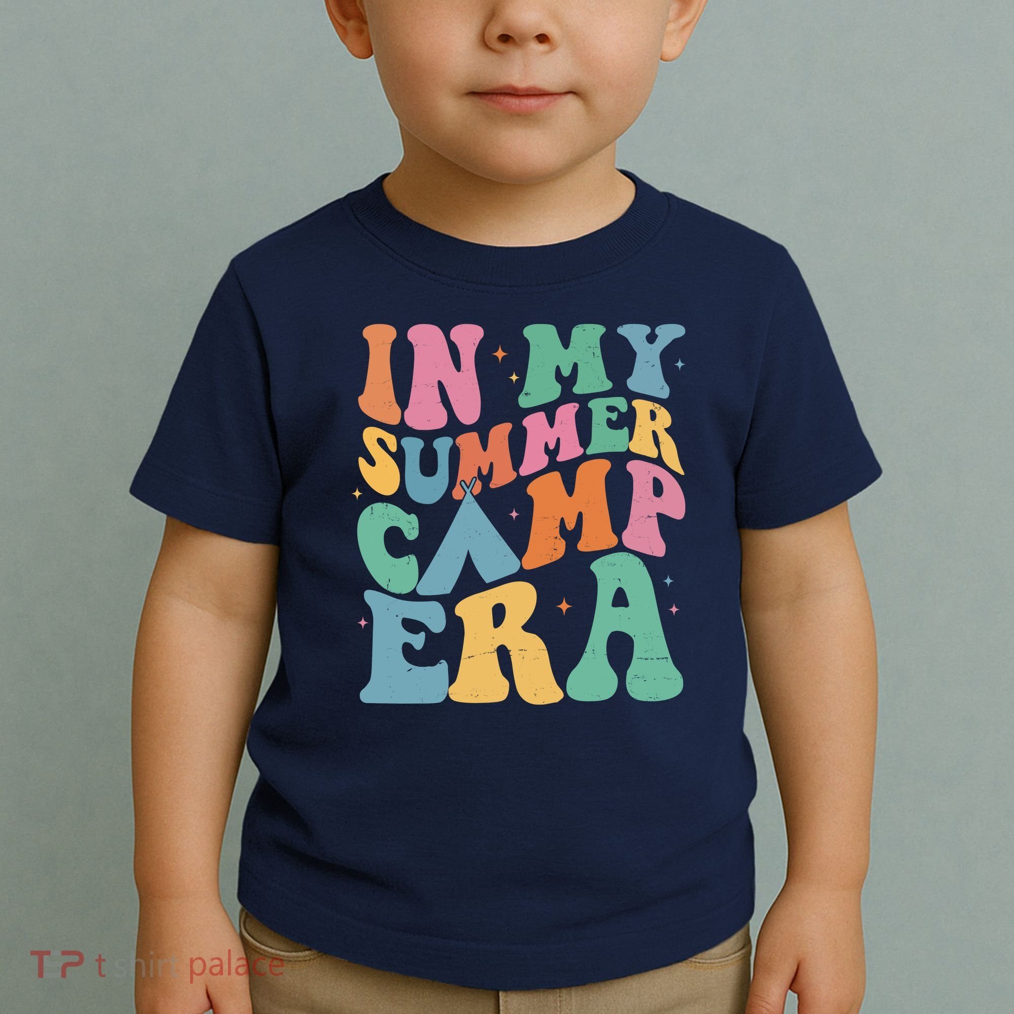 In My Summer Camp Era Retro Groovy Toddler T-Shirt