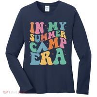 In My Summer Camp Era Retro Groovy Women's Long Sleeve Shirt thumb 0