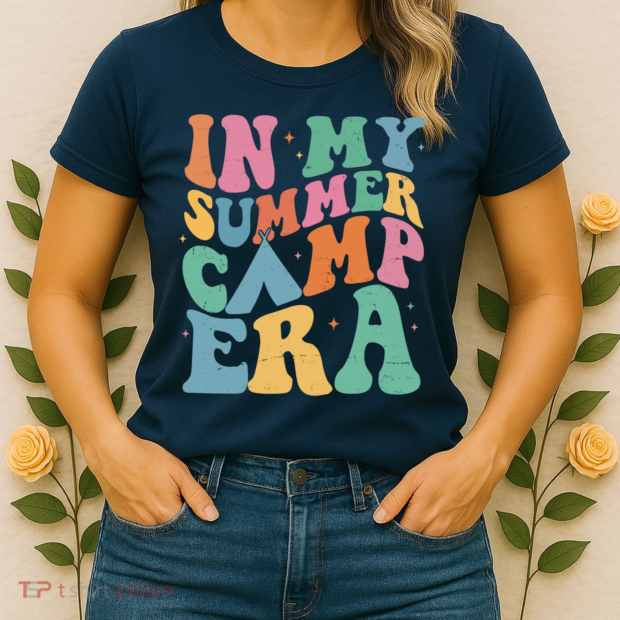 In My Summer Camp Era Retro Groovy Women's T-Shirt