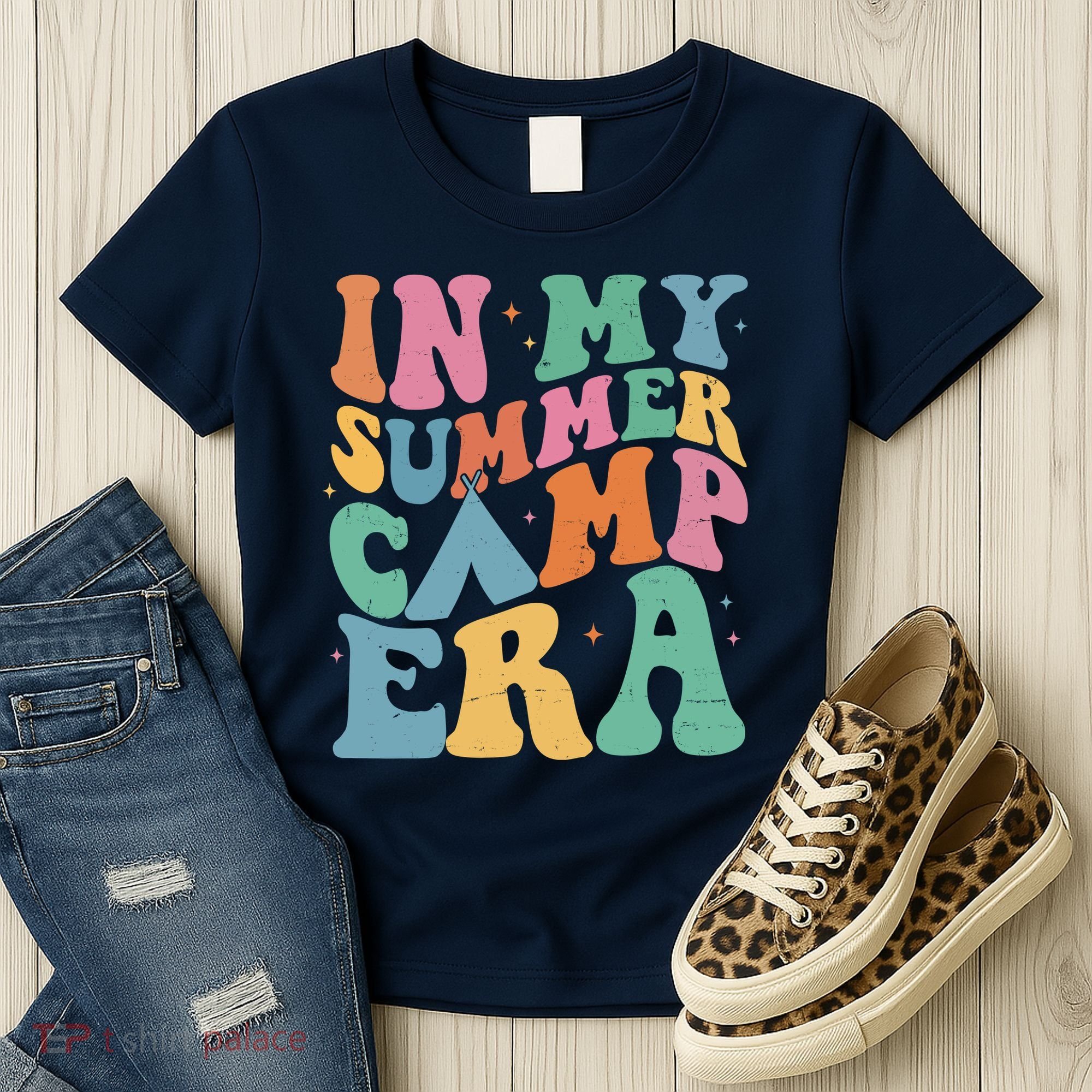 In My Summer Camp Era Retro Groovy Women's T-Shirt