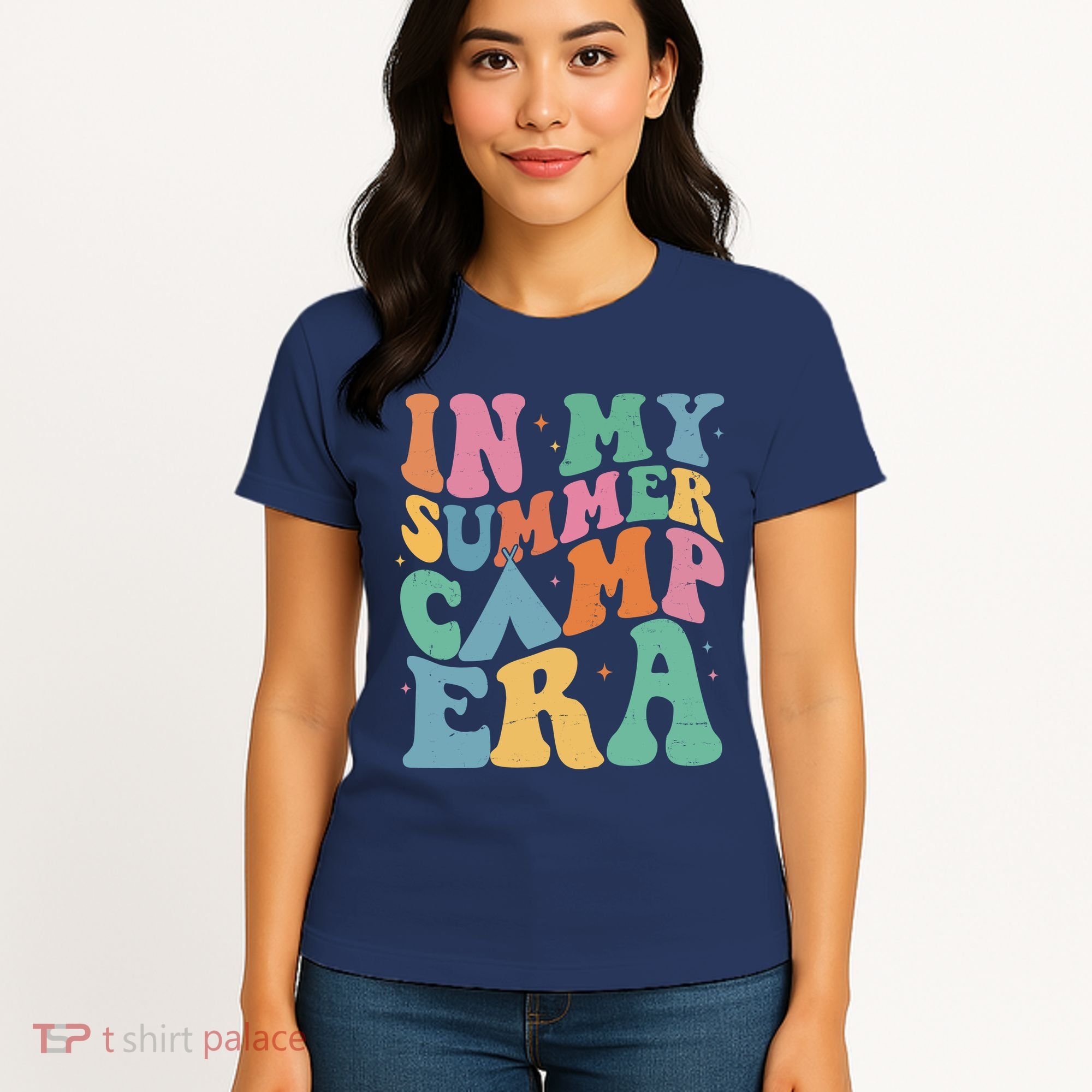 In My Summer Camp Era Retro Groovy Women's T-Shirt